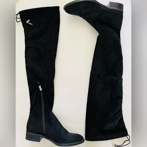 Sam Edelman Paloma Over the Knee High Solid Black Drawstring Boots